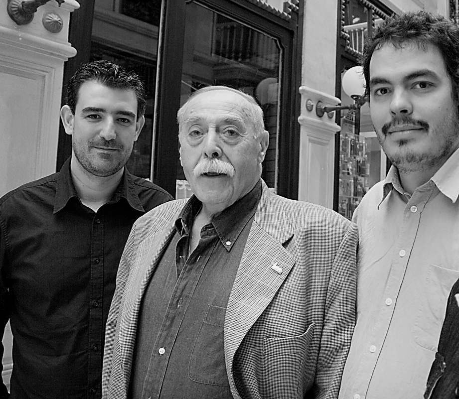 Con el poeta Jesús Hilario Tundidor