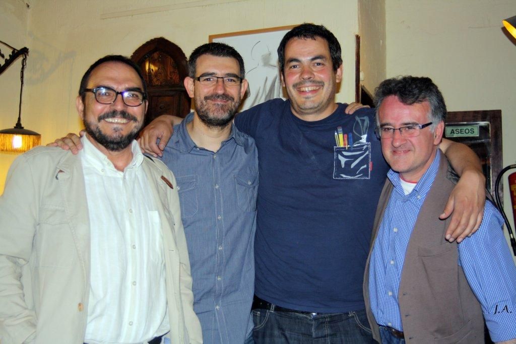 Con Rodolfo Serrano y Eloy Bohán