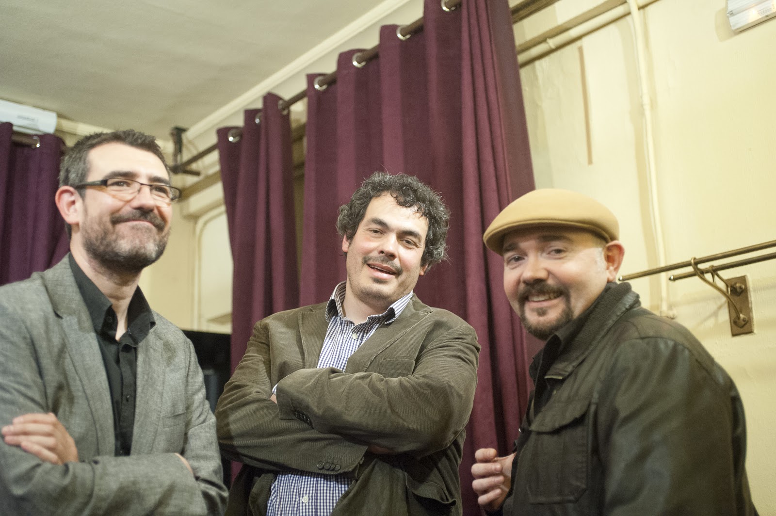 Junto al poeta Pepe Ramos