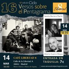 Sandra Barrera y Alberto Guerra en Versos sobre el Pentagrama