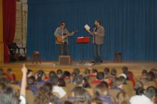 Recital poético musical en el Colegio La Salle San Rafael para alumnos de primaria en Madrid